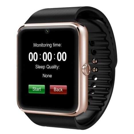 Ceas Smartwatch cu Telefon iUni GT08, Bluetooth, Camera 1.3 MP, Ecran LCD antizgarieturi, Gold