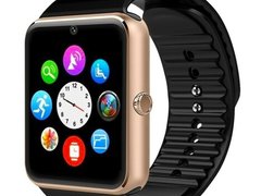 Ceas Smartwatch cu Telefon iUni GT08, Bluetooth, Camera 1.3 MP, Ecran LCD antizgarieturi, Gold